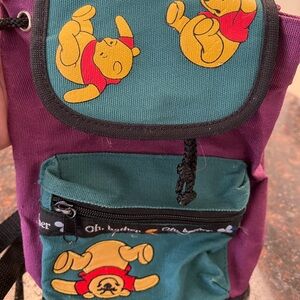 Disney Winnie the Pooh Oh Bother Mini Backpack Bag Purse Green Purple NVC 87429